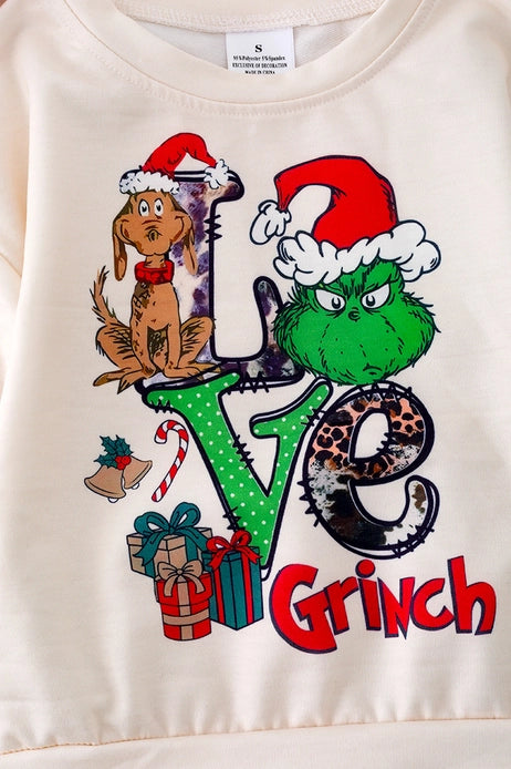 Girls Christmas Character Printed Sweatshirt