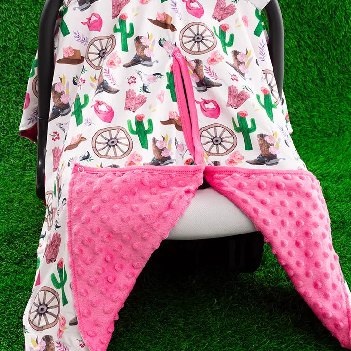 Western Wagon Wheel Printed Car Car Seat Cover