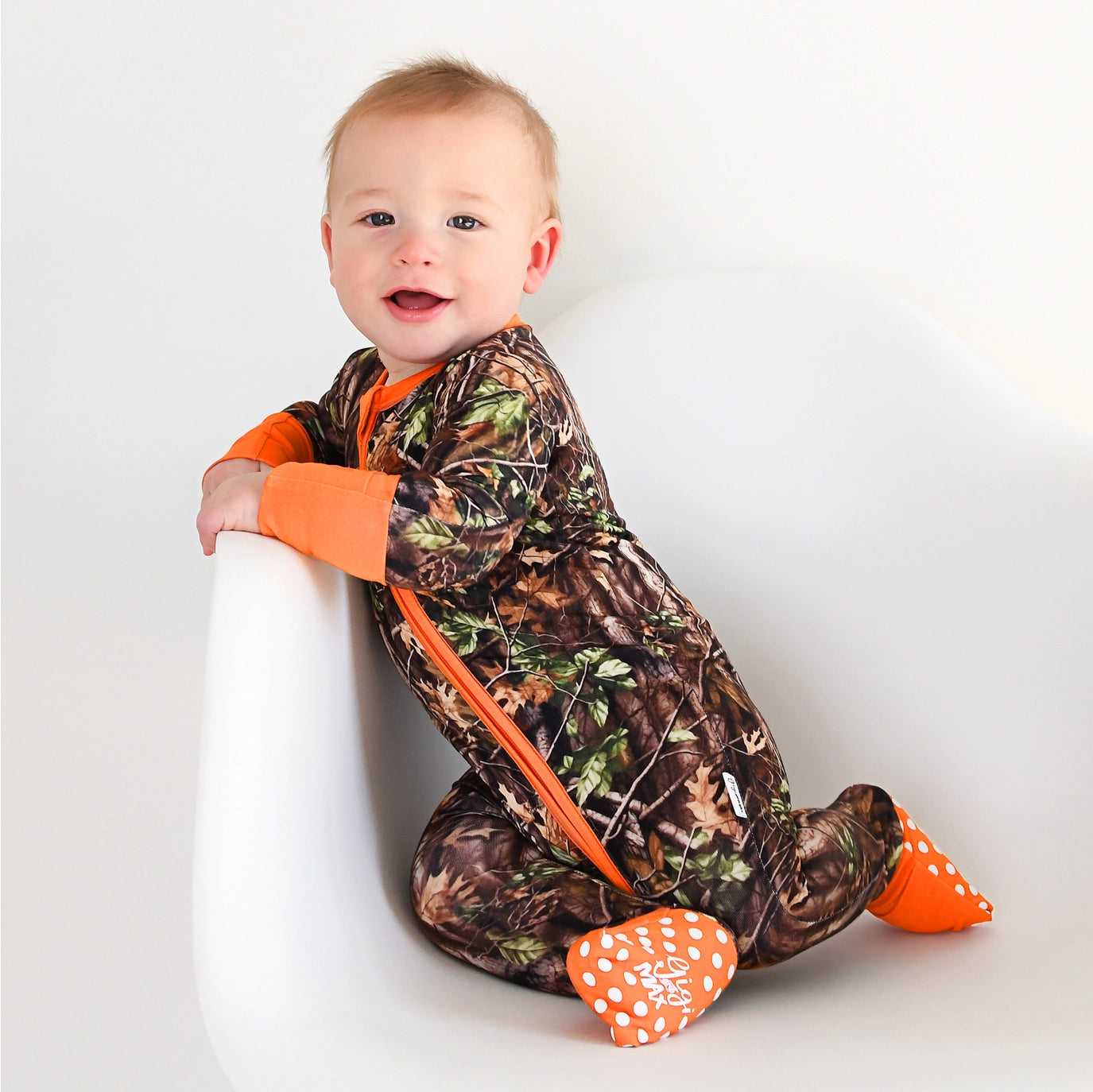 Boys Hunter Camo Zip Sleepies Little Bamboo by Gigi & Max