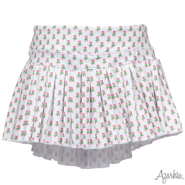 Girls Candy Cane Mini Pleated Skort by Azarhia