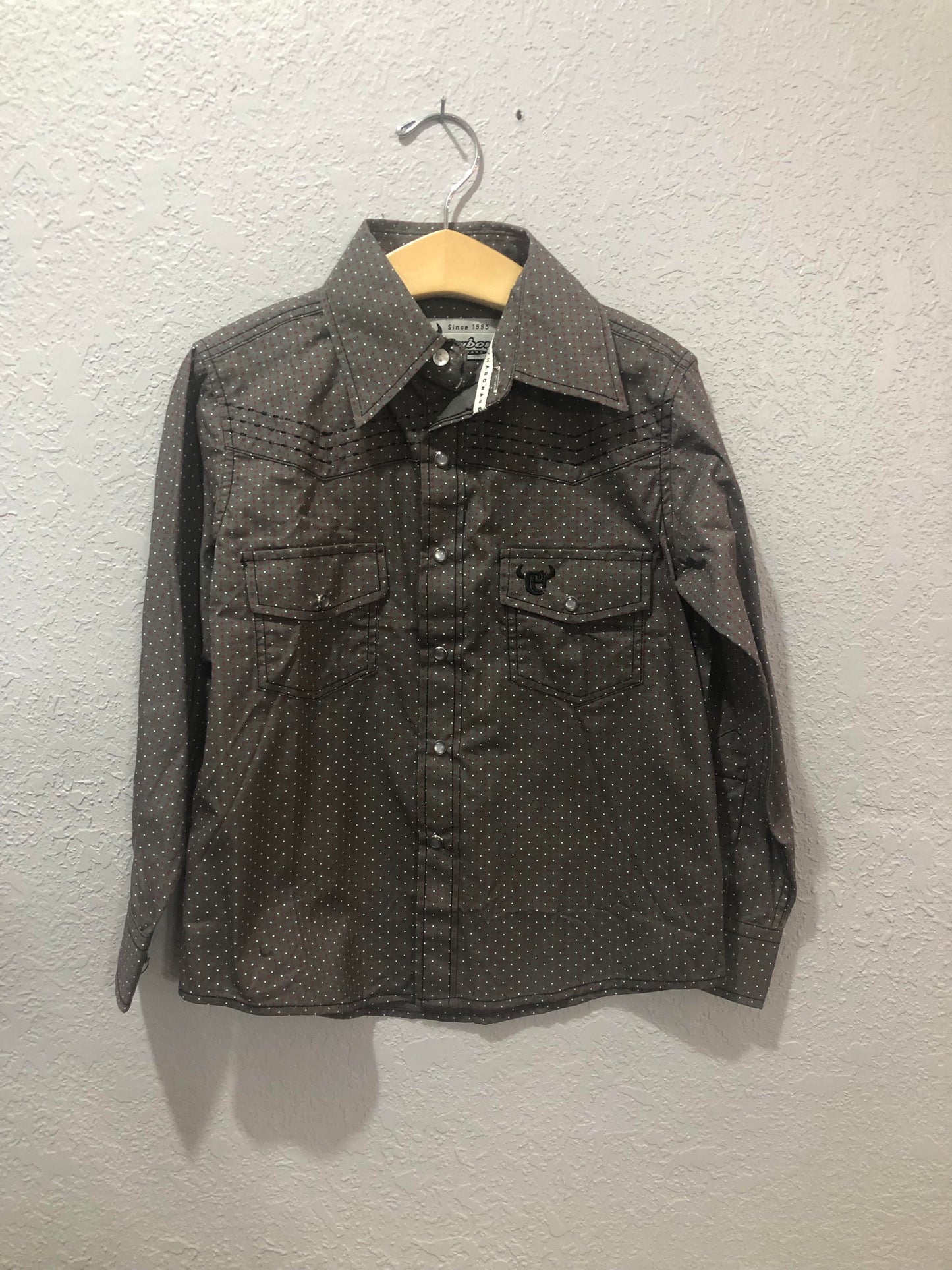 Boys Diamond Plate L/S Shirt by Cowboy Hardware