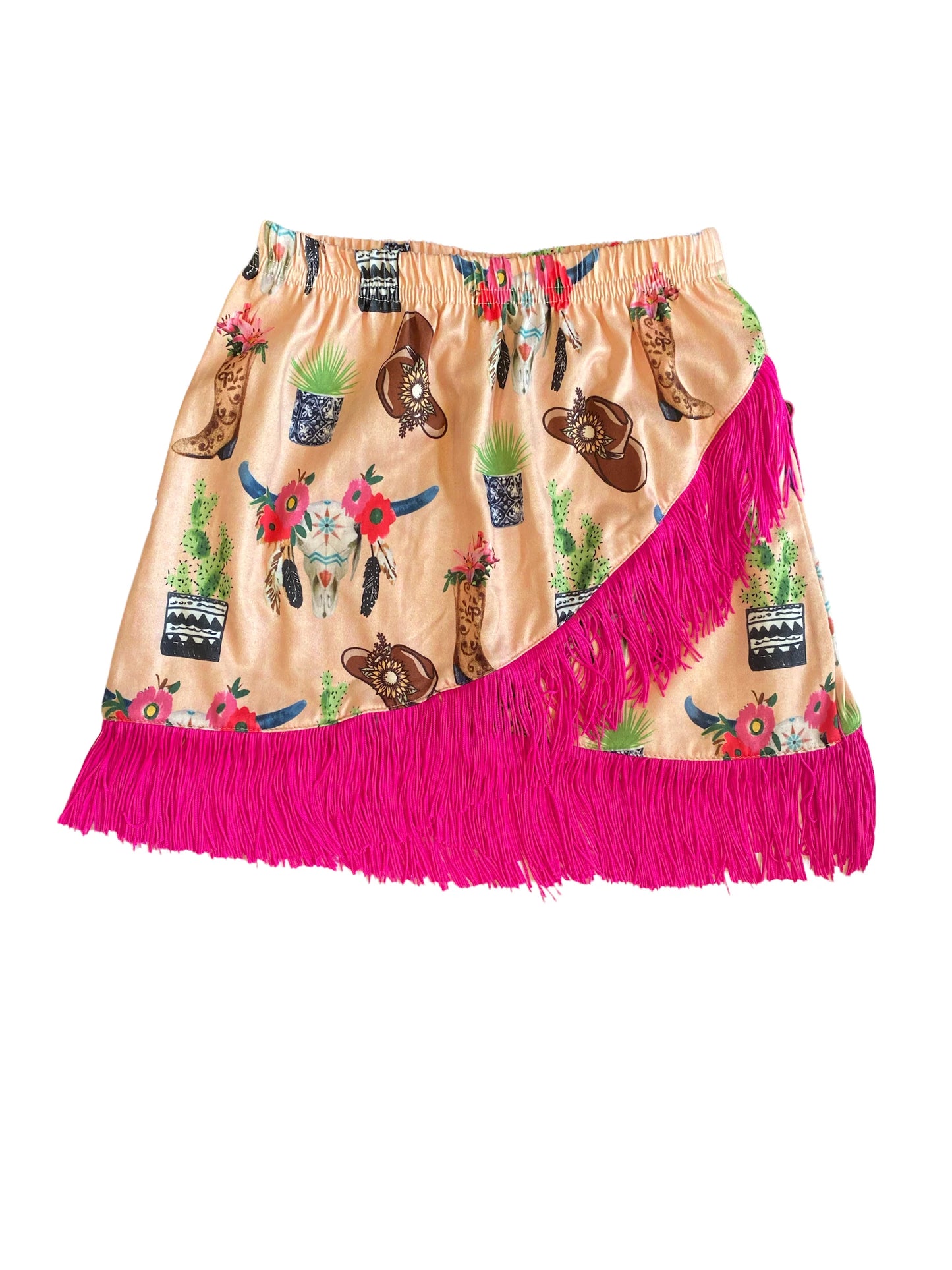 Girls Floral Skull Fringe by Shea Baby