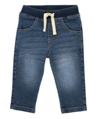 Boys Medium Wash Pull On Jeans by RuggedButts