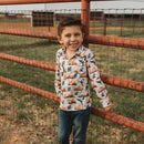 Boys Desert Sky Long Sleeve Pearl Snap by Shea Baby