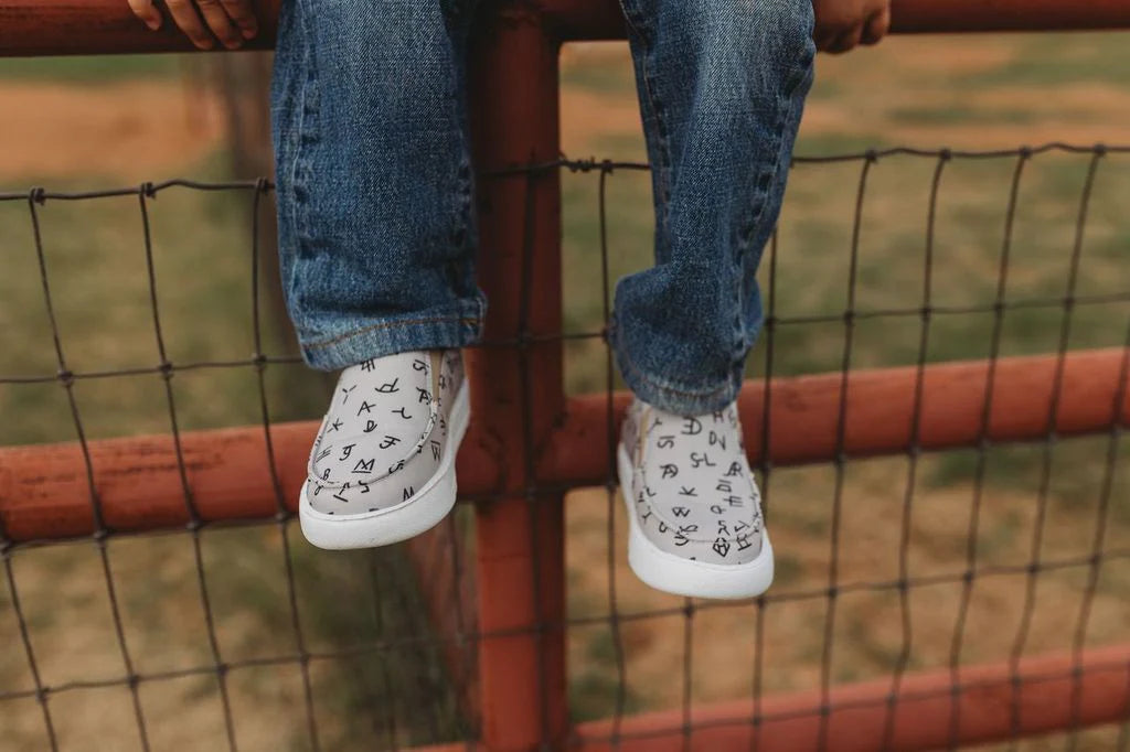 Boys Grey Brand Sneaker by Shea Baby