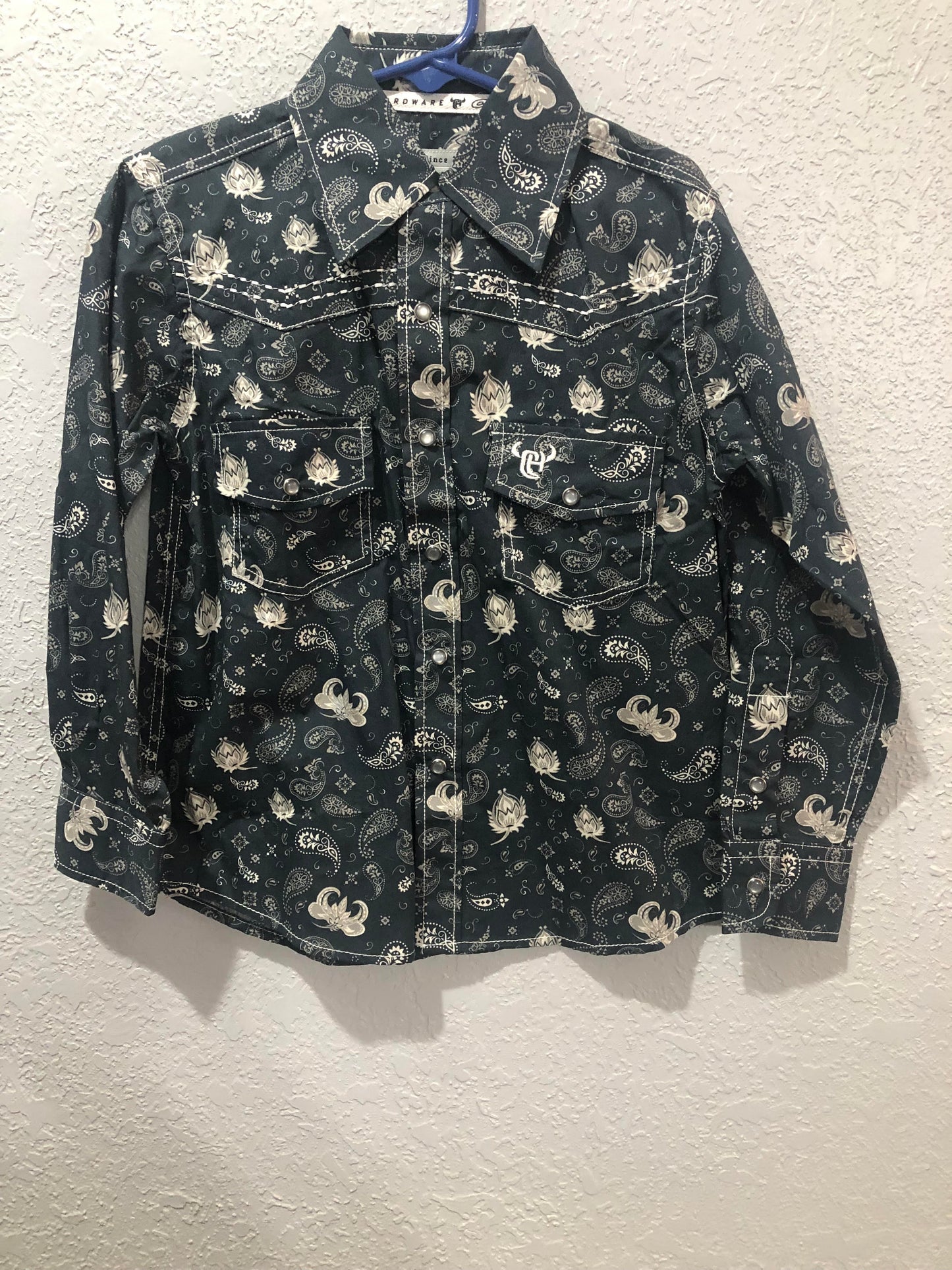Boys Roman Paisley L/S Shirt by Cowboy Hardware