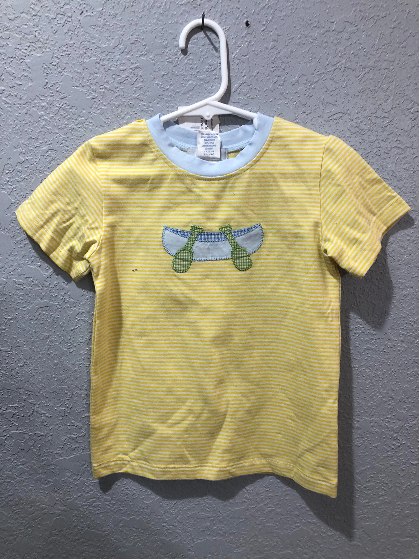 Boys Yellow Stripe Shirt by Ishtex