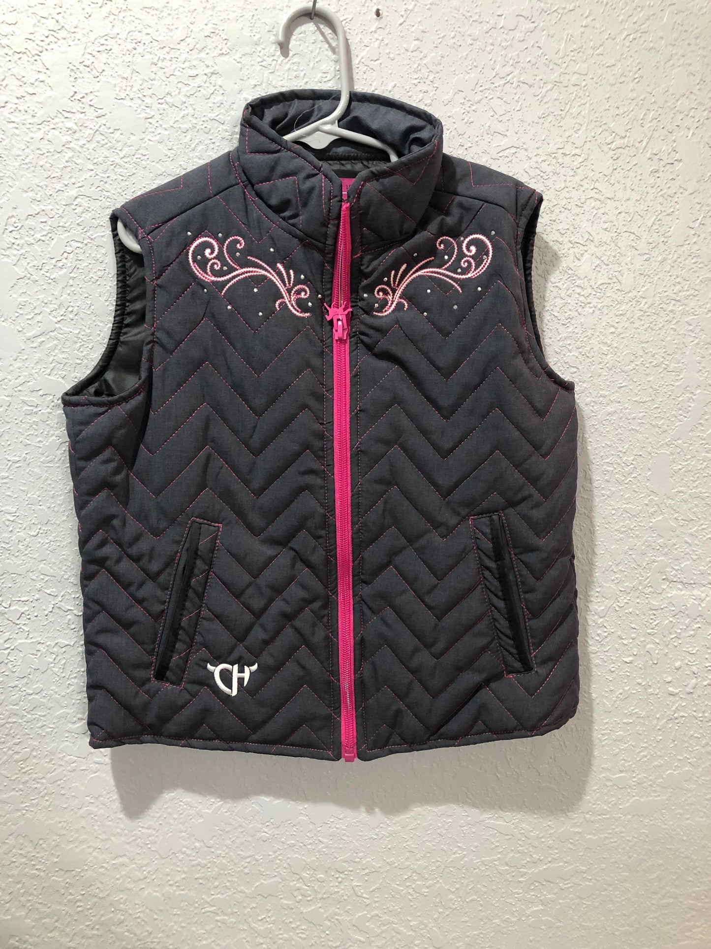 Girls Swirls Horse Quilted Vest by Cowboy Hardware
