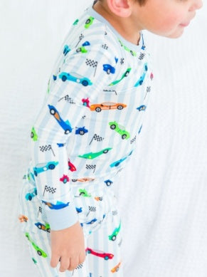 Boys Let's Roll Long Sleeve Pajamas by RuffleButts