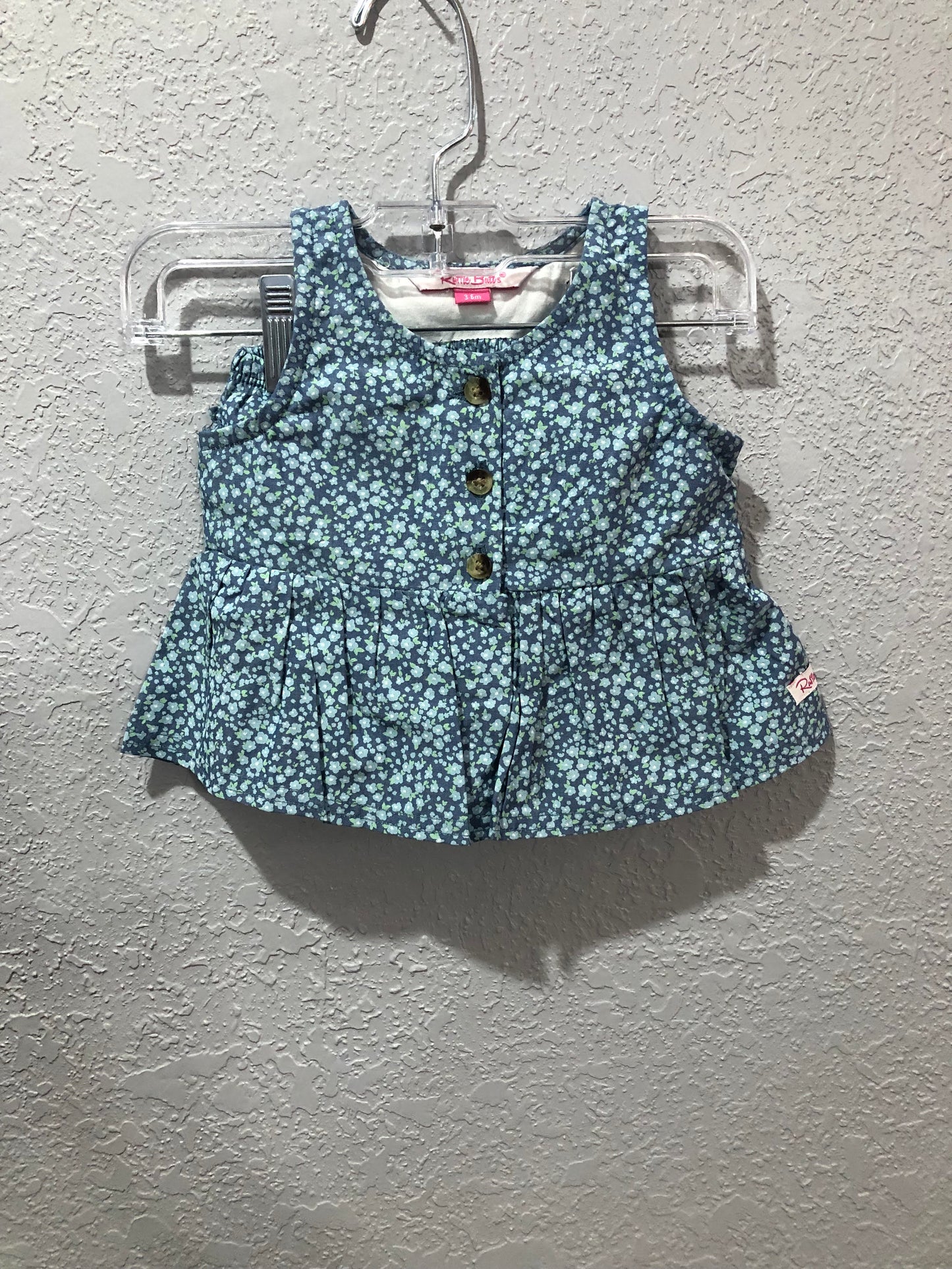 Girls Summertime Fields Top and Bloomer Set by RuffleButts