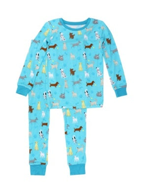 Boys Puppy Playtime Long Sleeve Pajamas by RuffleButts
