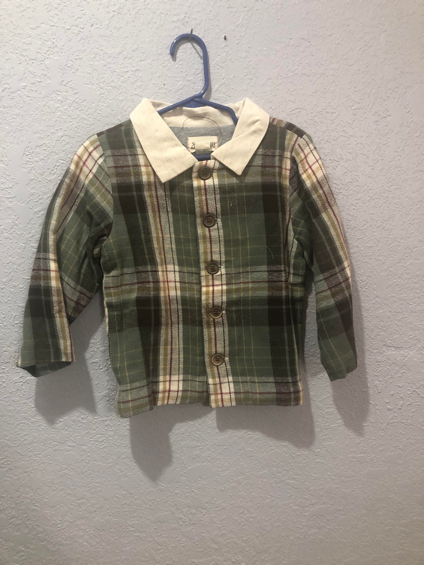 Boys Green/Brown Plaid Wellford Lumberjack Shirt by Me & Henry