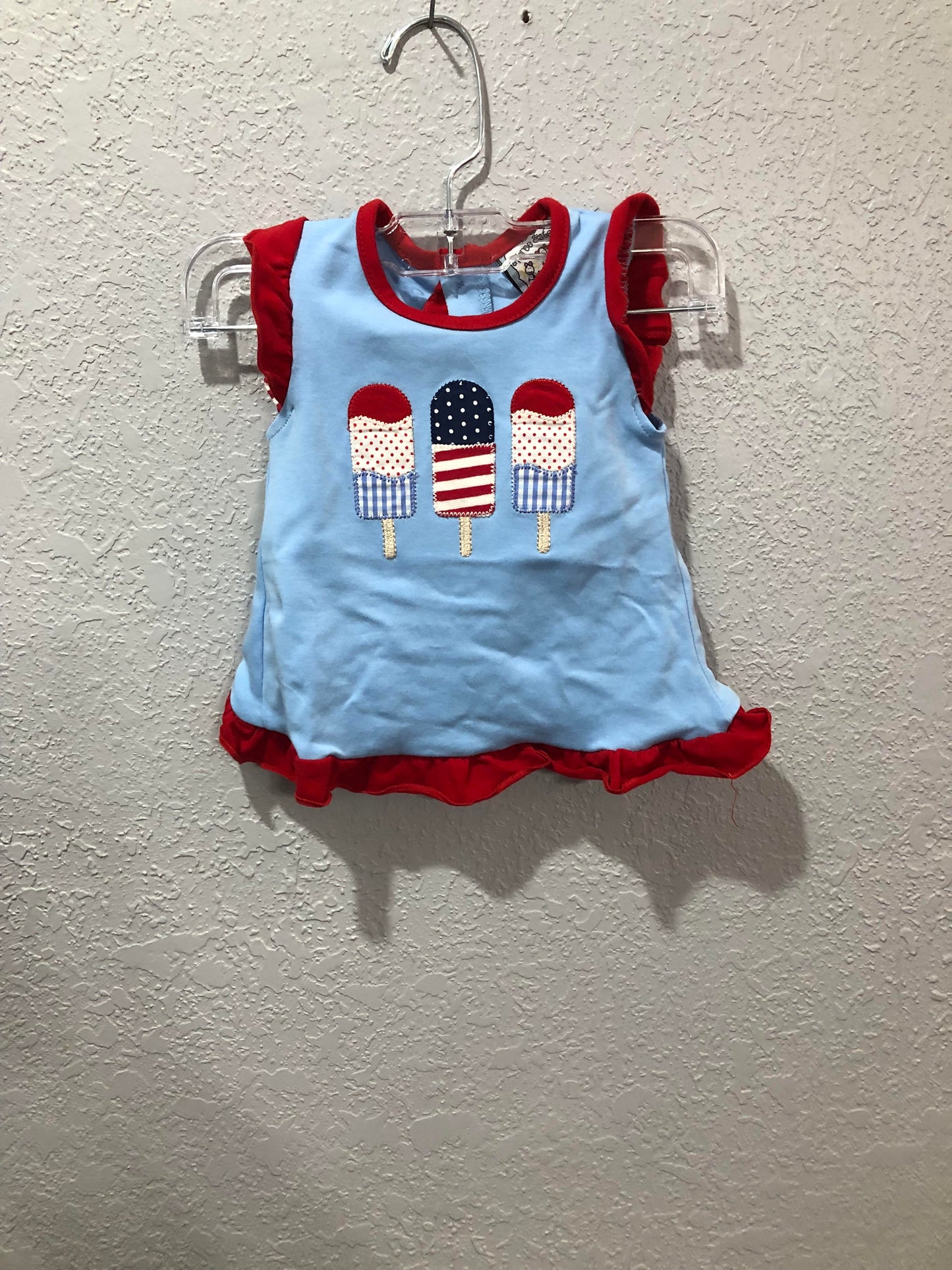 Girls Popsicle Applique Short Set by Three Sisters