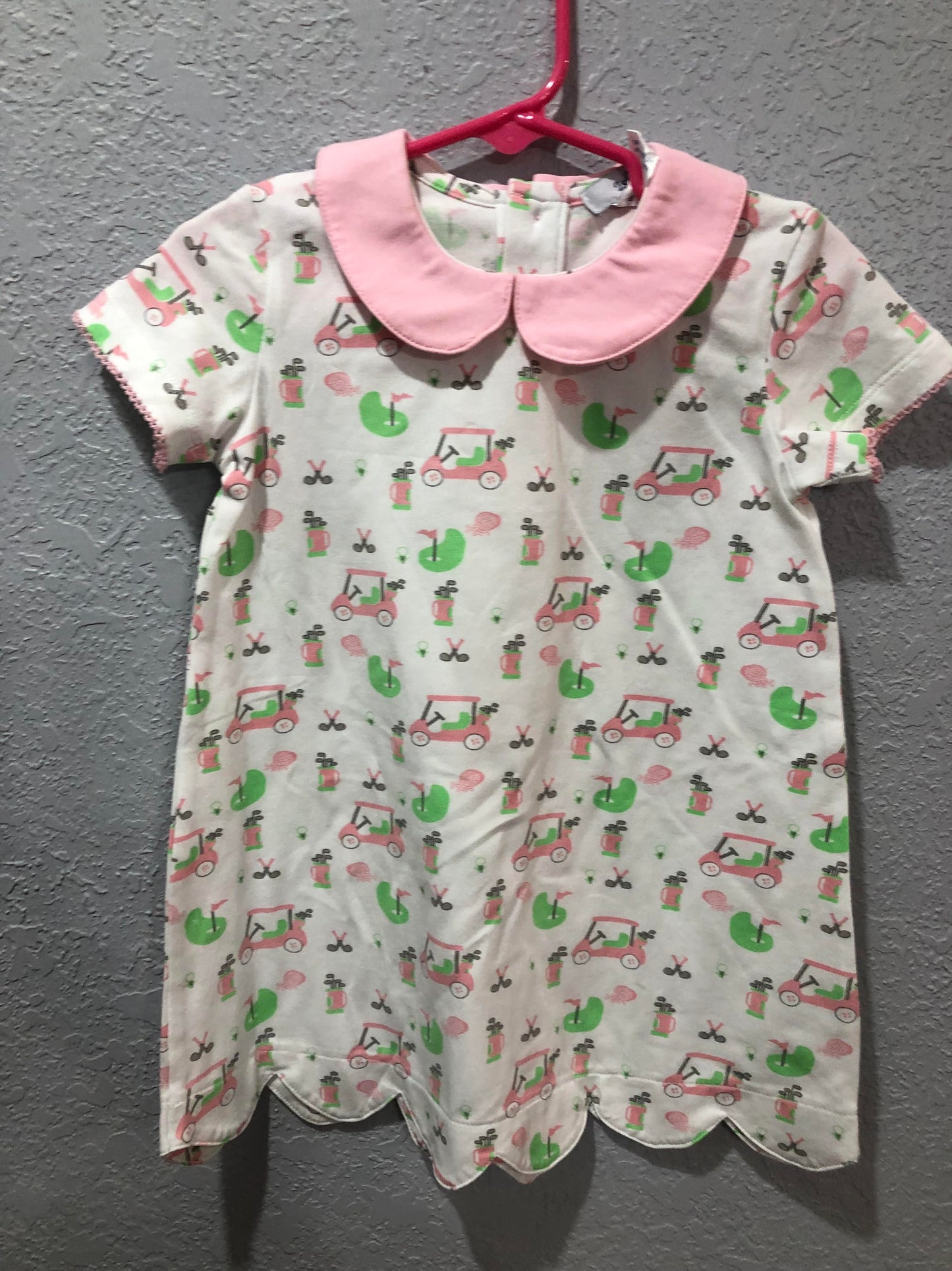 Girls Golf Cart A-Line Dress by Ishtex