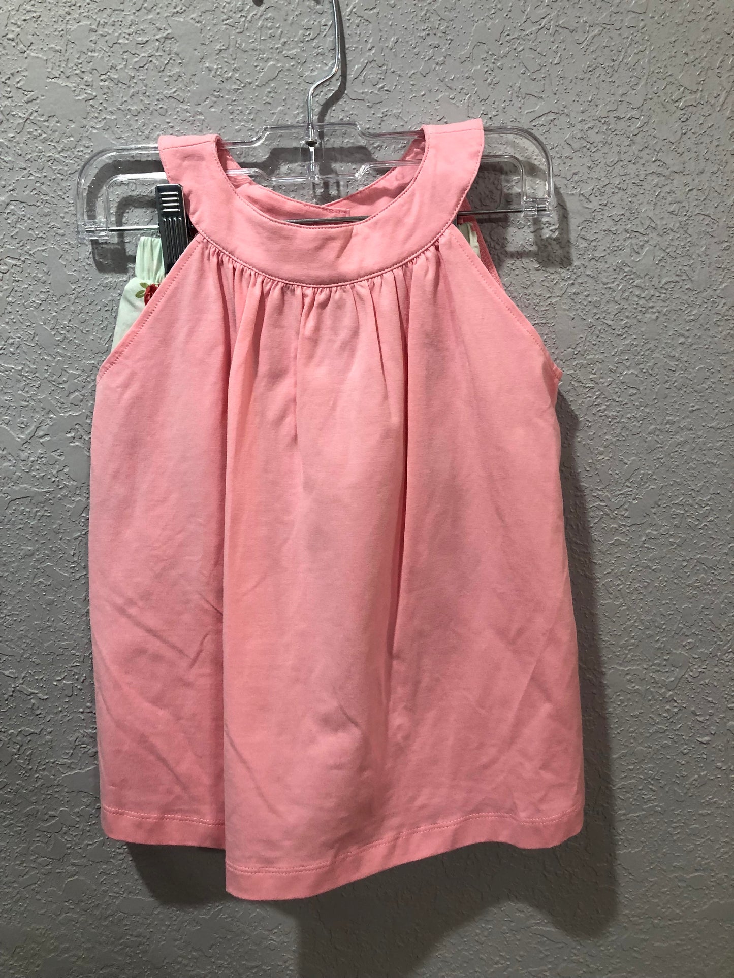 Girls Pink Top with Floral Shorts Set by Three Sisters