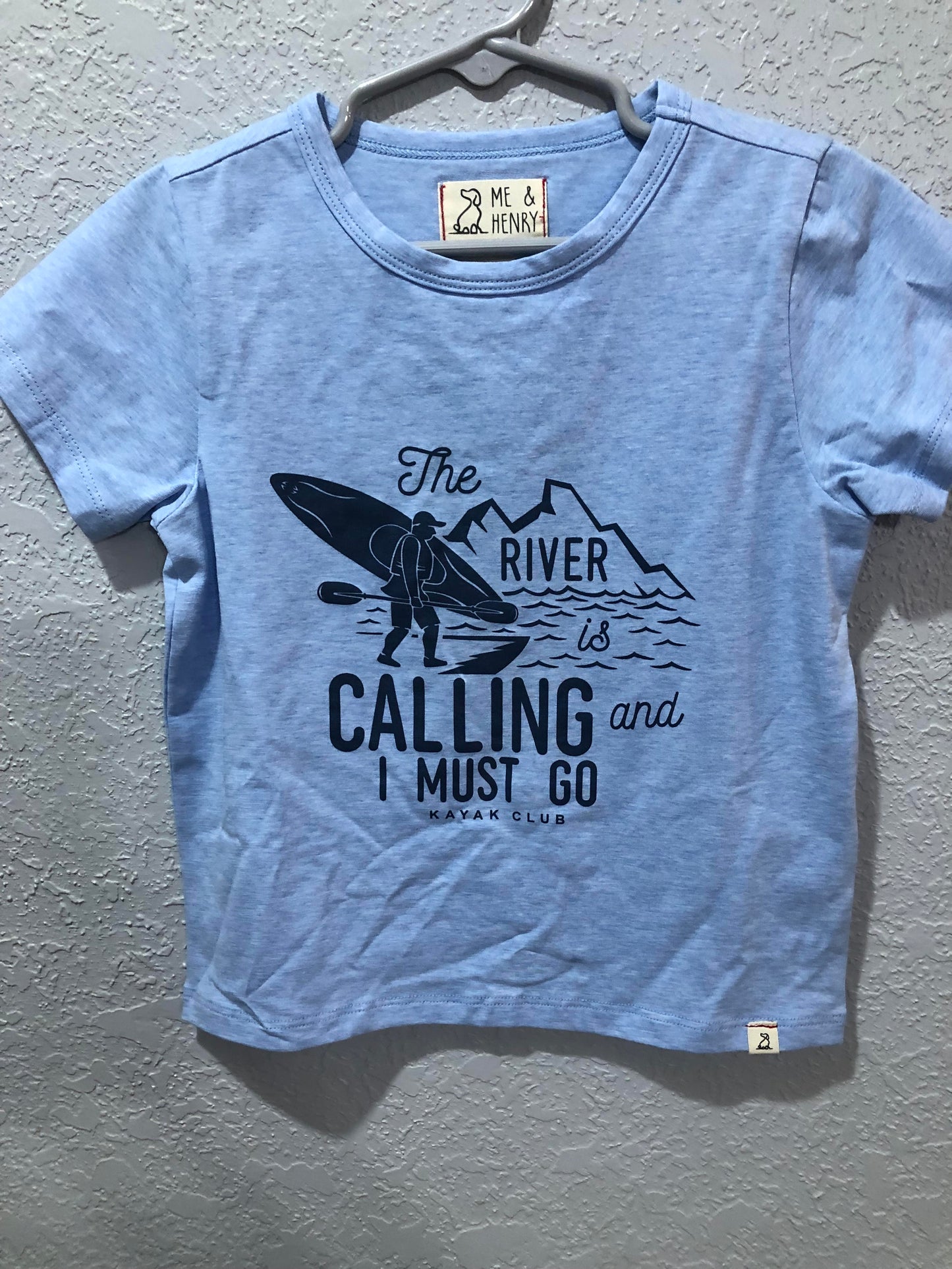Boys Pale Blue The River is Calling T-Shirt by Me & Henry