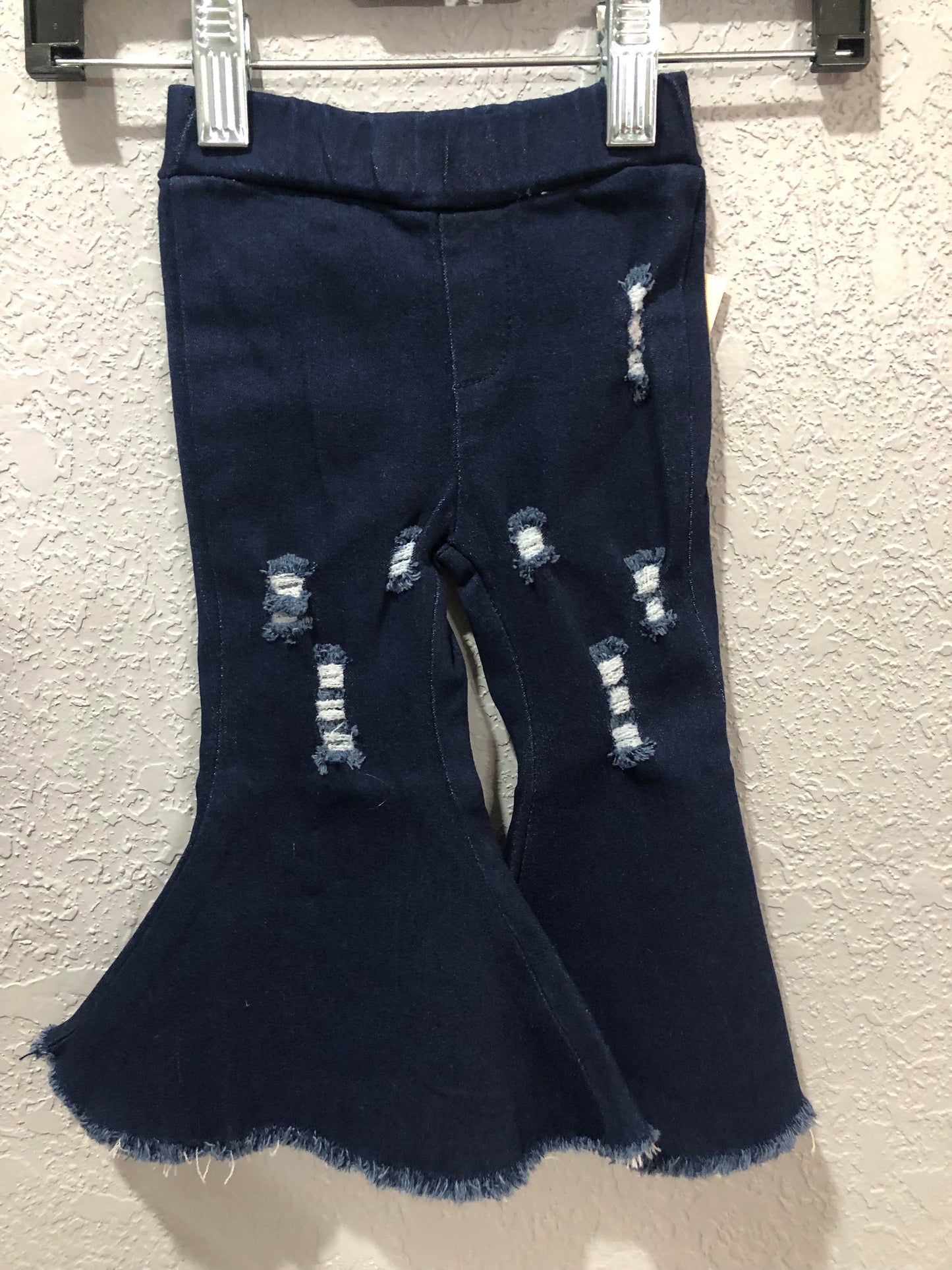 Girls Denim Flare Jeans by The Little Heifer