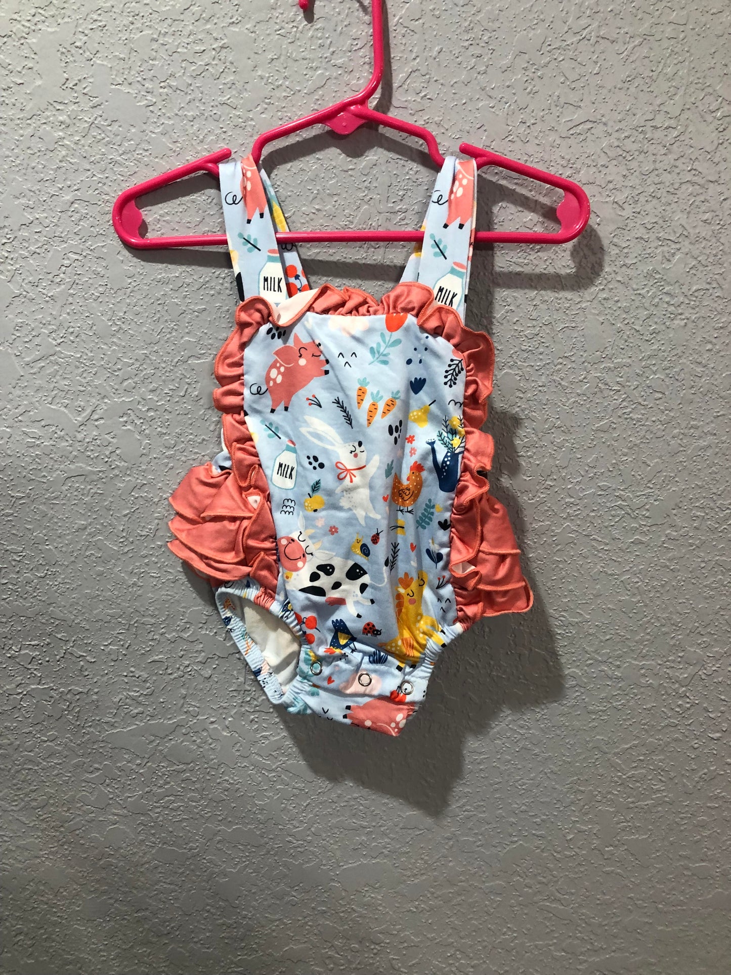 Girls Farm Animals Bubble