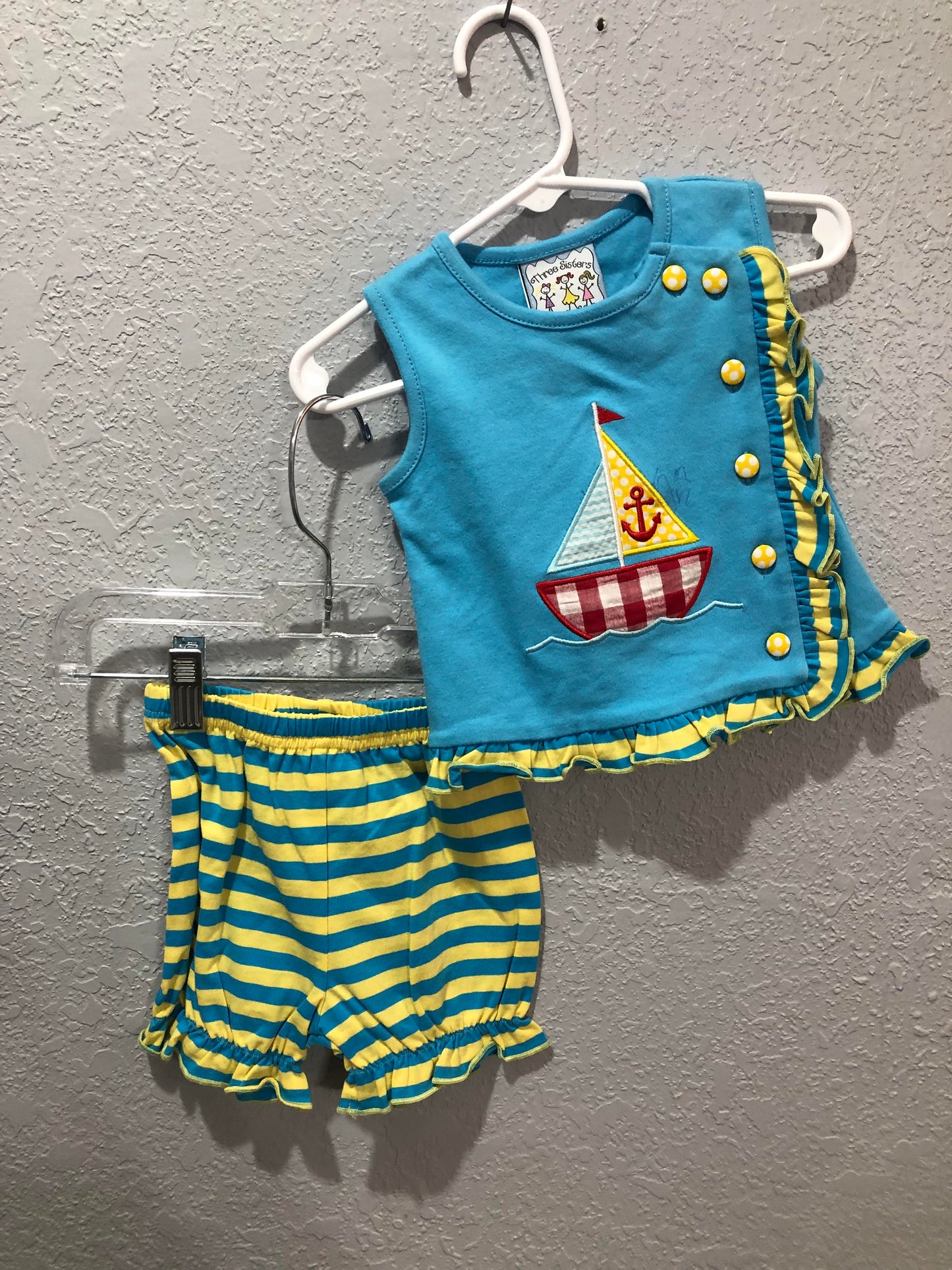 Girls Sailboat Short Set by Three Sisters