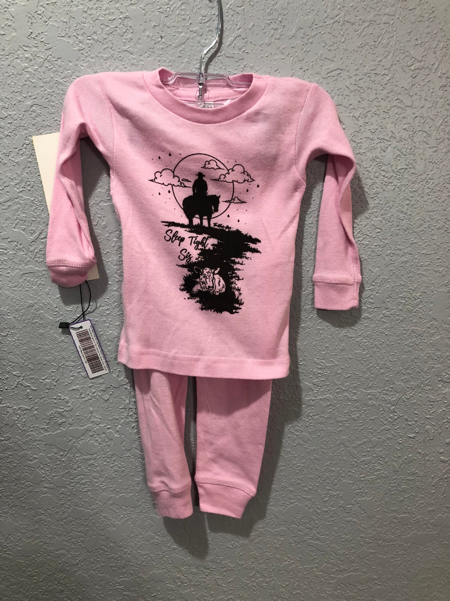 Girls Sleep Tight Sis Long Sleeve Pajama Set by The Whole Herd