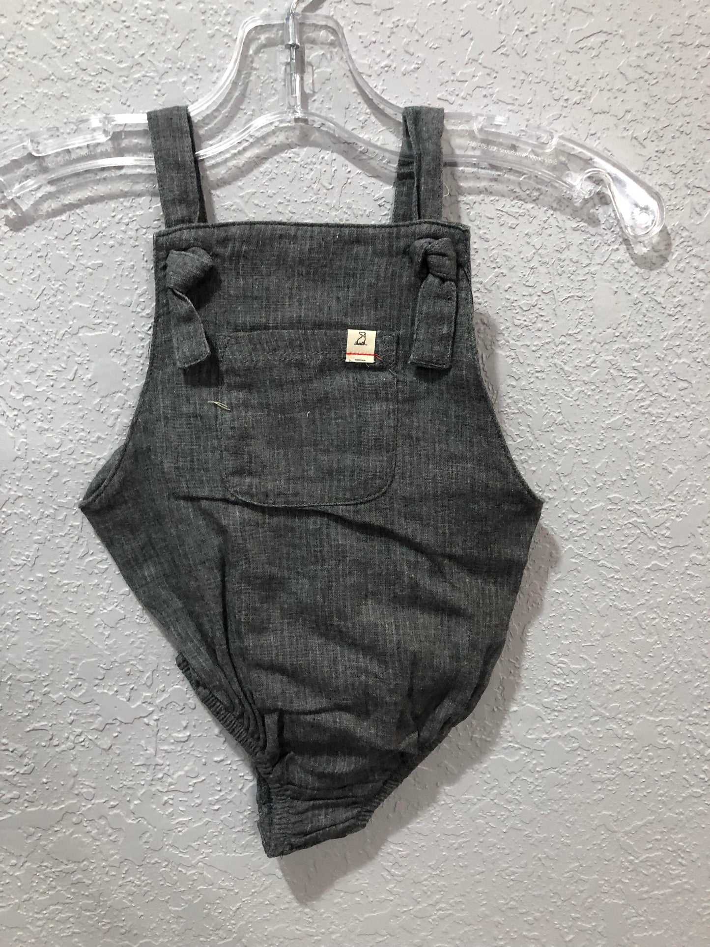 Boys Grey Gauze Reef Bubble Romper by Me & Henry