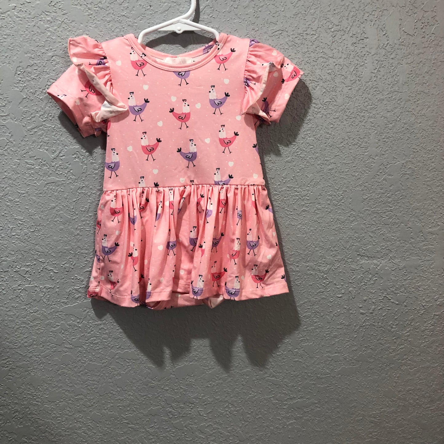 Girls Pink Chicken Dress by Mila & Rose