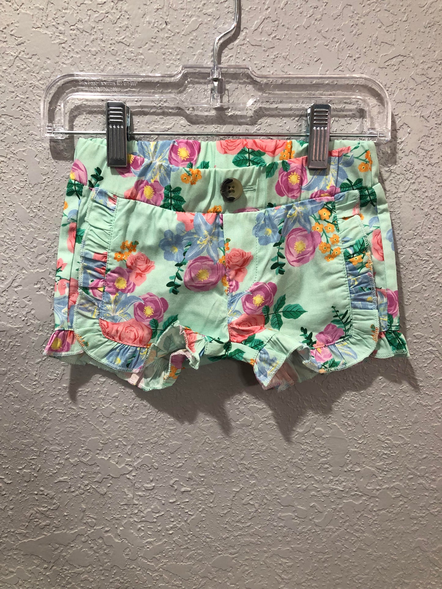 Girls Charming Meadow Woven Shorts by RuffleButts