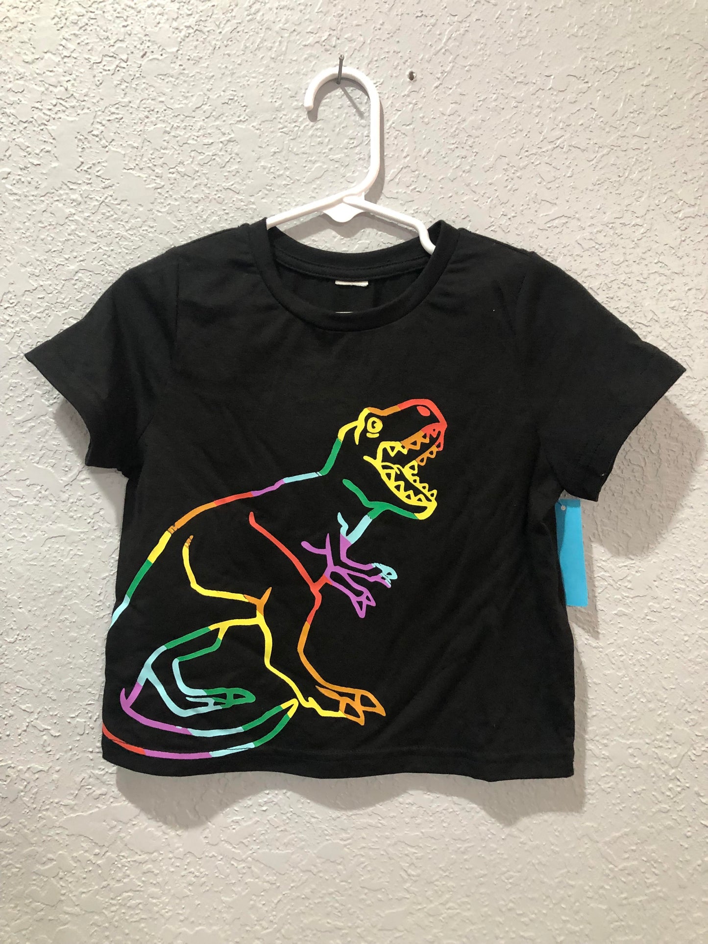 Boys Black Dino Top