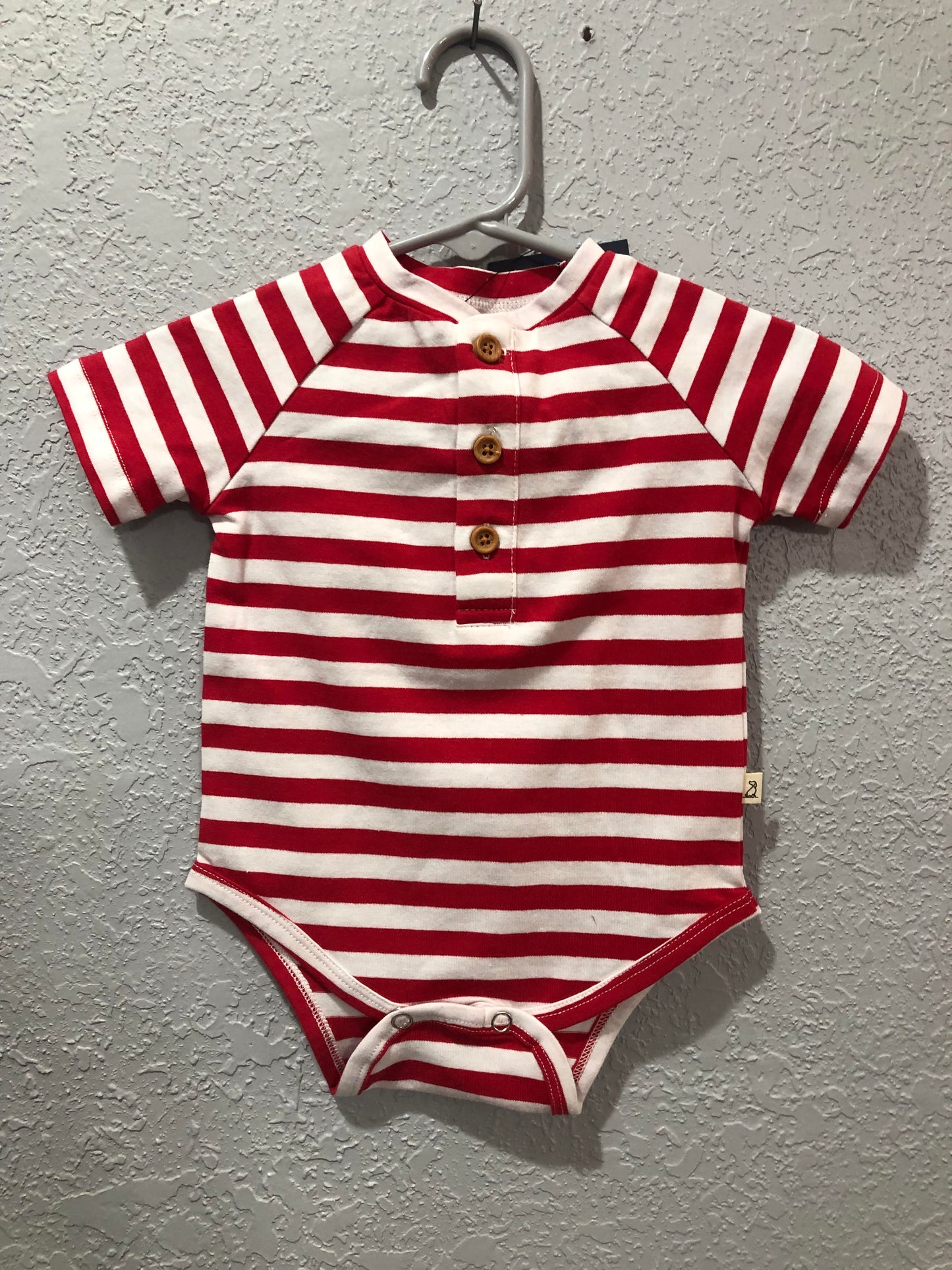 Boys Jackstay Raglan Henley Onesie by Me & Henry