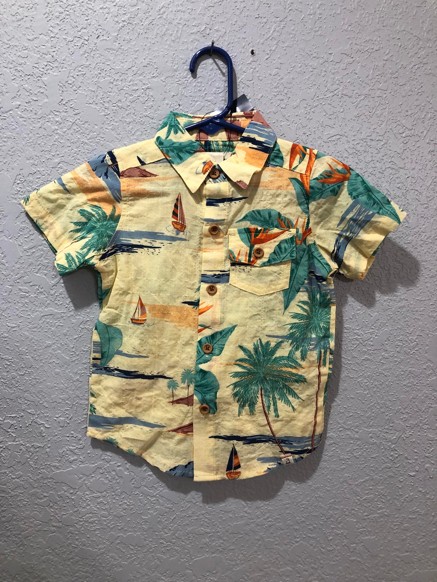 Boys Aloha Woven Print Shirt by Me & Henry