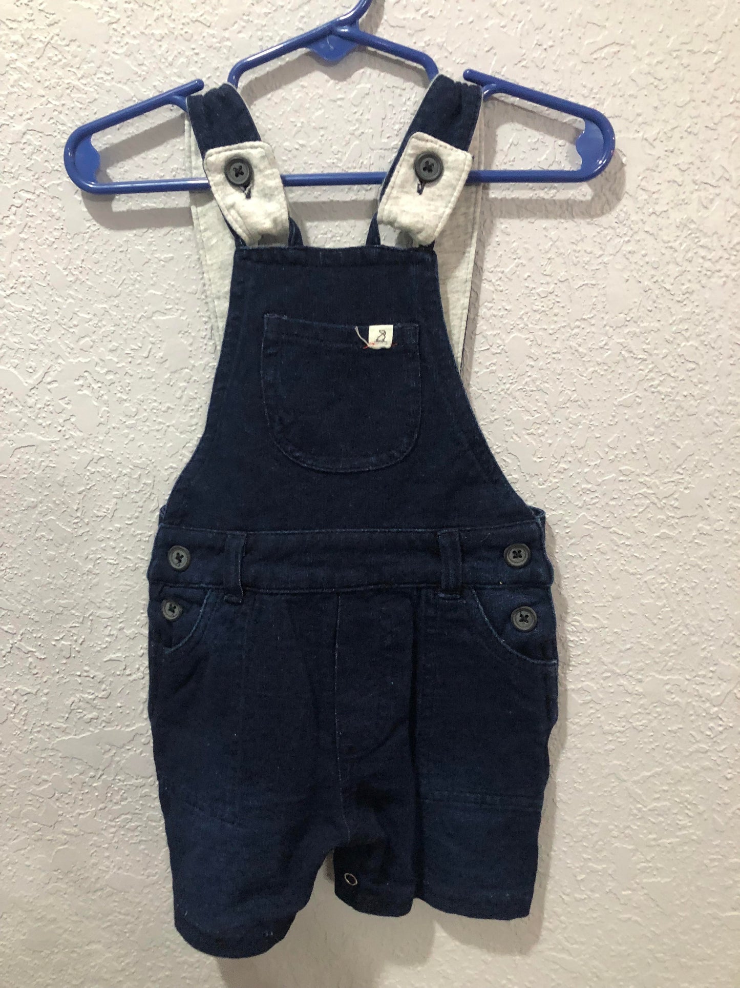 Boys Jonty Denim Effect Shortie Overalls by Me & Henry