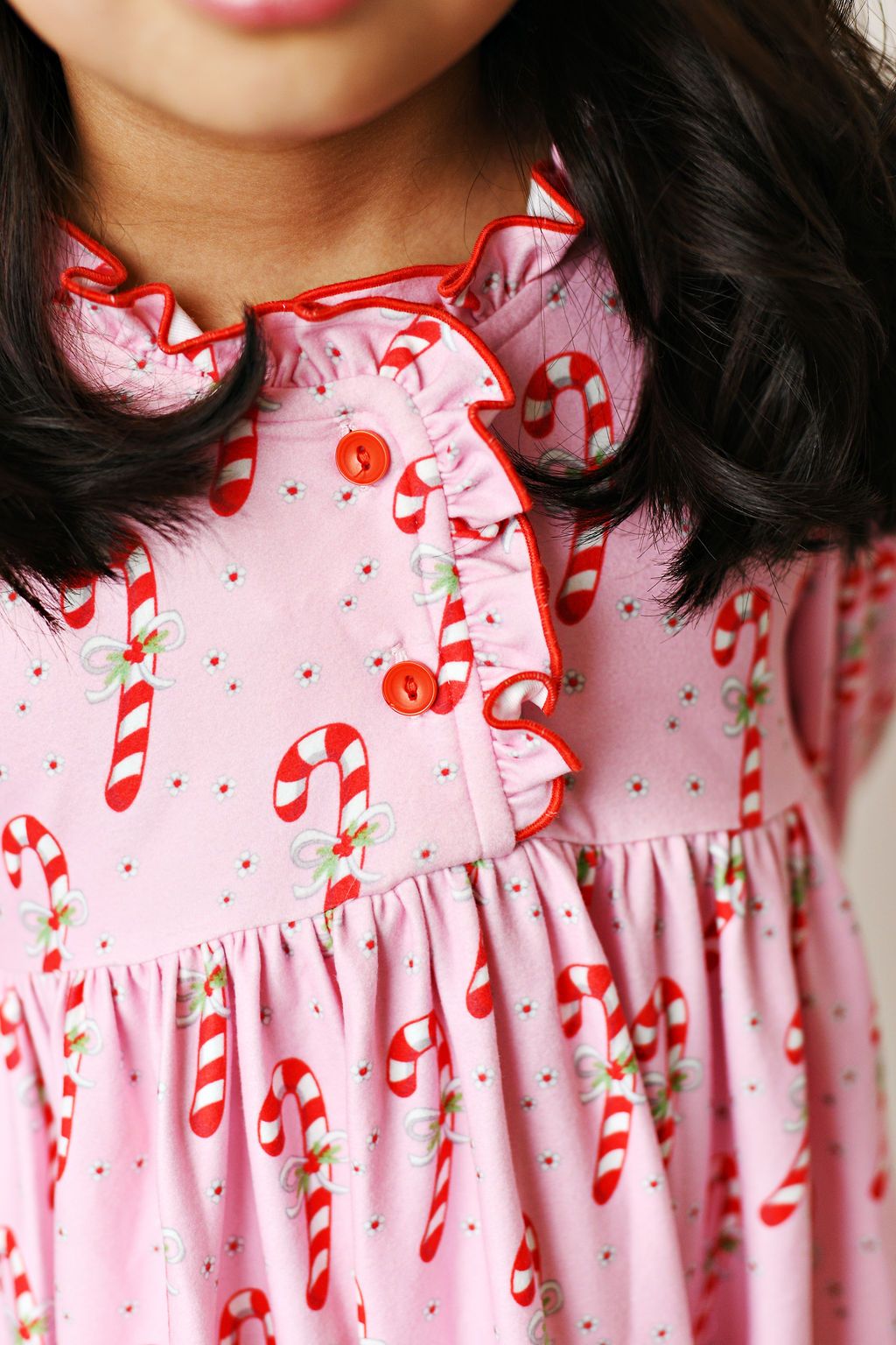 Girls Candy Canes Gown by Swoon