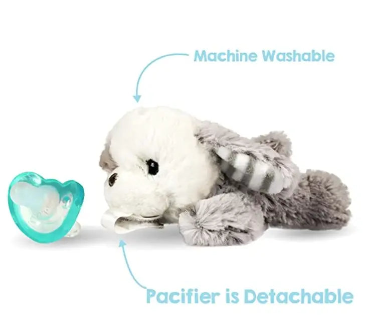 RaZbuddy Palmer Puppy Paci/Teether Holder and JollyPop Pacifier