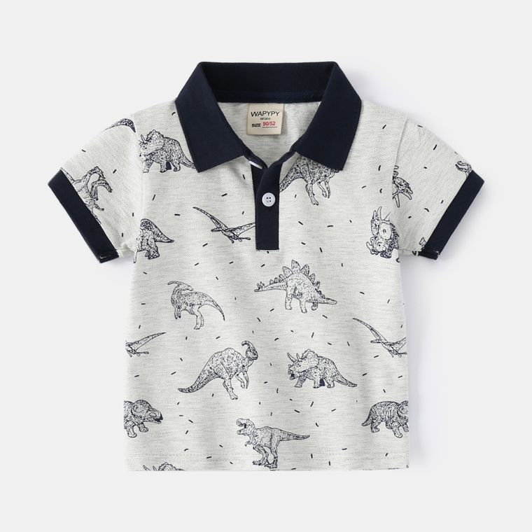 Boys WAPYPY Dinosaur Polo Shirt
