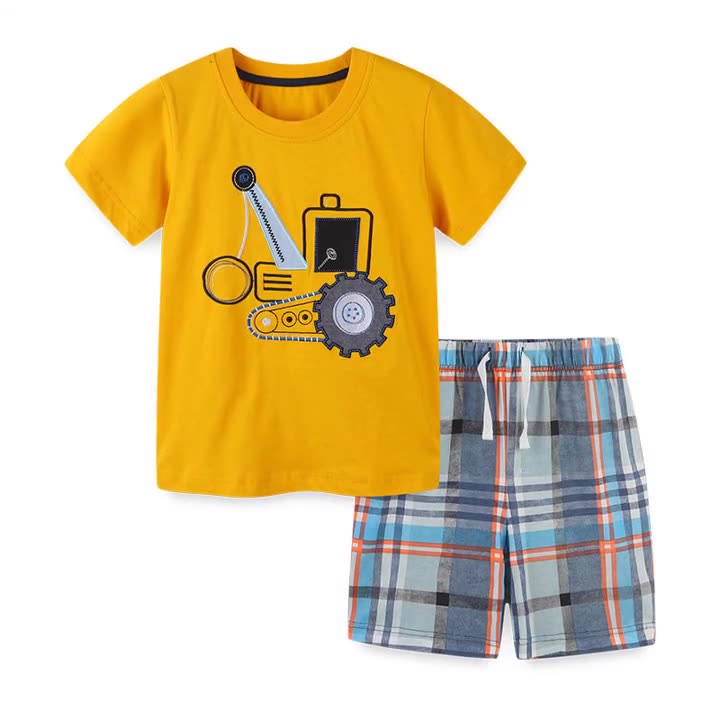 Boys Aosta Betty Construction Short Set (2-Piece Set)