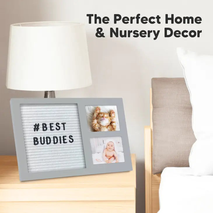 Keababies Picture Frame With Felt Letterboard