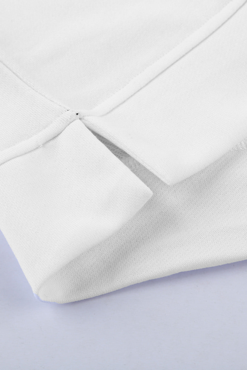 Ladies Black Patchwork Dropped Shoulder Sweatshirt