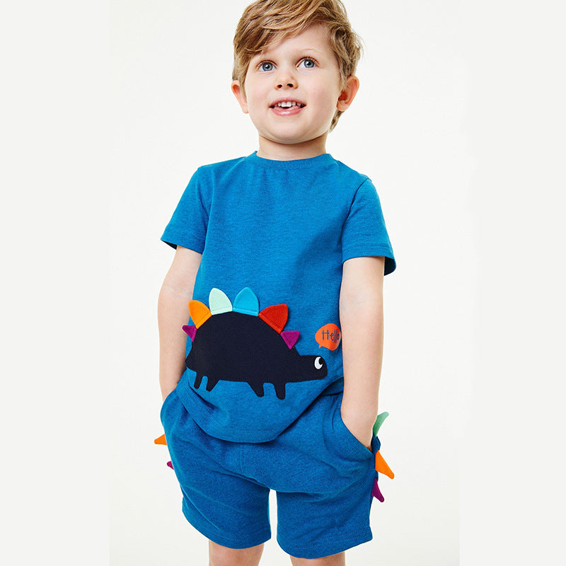 Boys Aosta Betty Dinosaur Short Set (2-Piece Set)