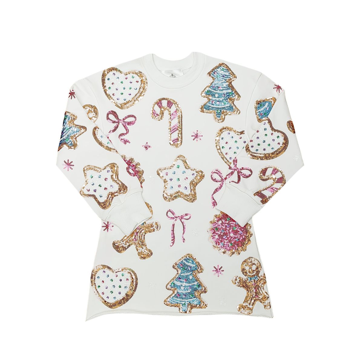 Girls Christmas Cookie Party Sequin Dress by Belle Cher