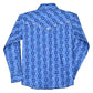 Boys Royal Blue Tonal L/S Print Shirt by Cowboy Hardware