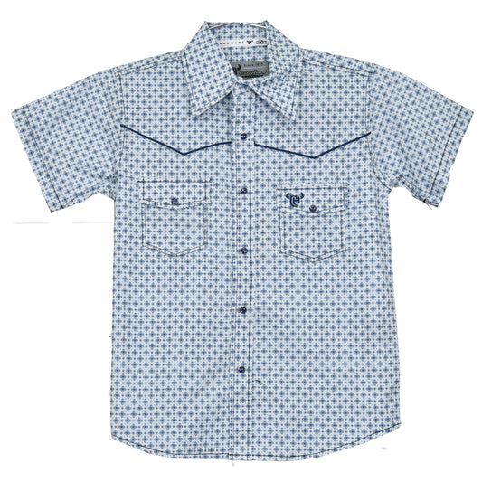 Boys Blue McKay S/S Print Shirt by Cowboy Hardware
