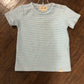 Boys Turquoise/White Stripe Micro Onesie or Shirt by Me & Henry