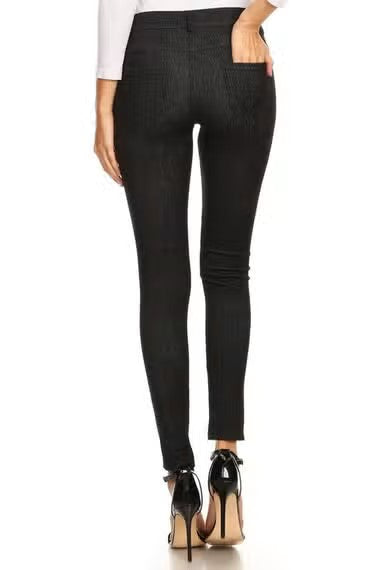 Ladies Luv21 Black 5 Pocket Jeggings