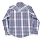 Girls Purple/White Dutton L/S Plaid Shirt by Cowboy Hardware