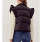 Ladies Puffer Vest by JODIFL - Black