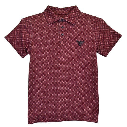 Boys Gio Morse S/S Golf Knit Tee by Cowboy Hardware