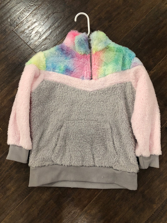 Girls Quarter Zip Fuzzy Pullover by Grace & Emma