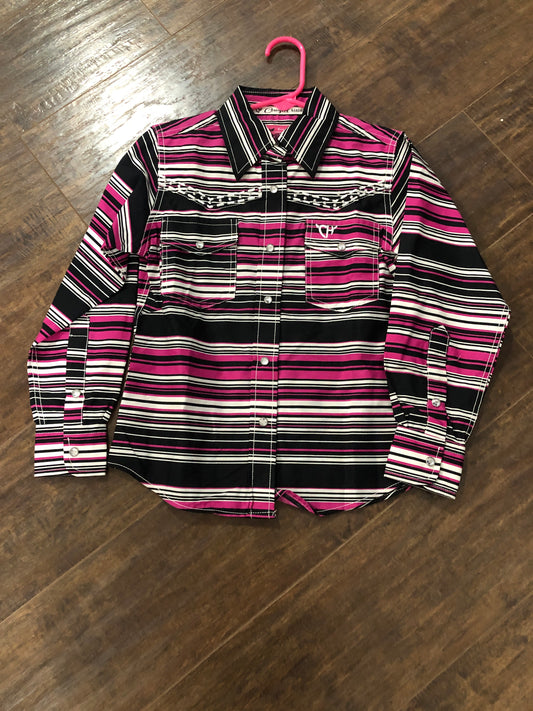 Girls Beach Serape L/S Print Shirt by Cowboy Hardware