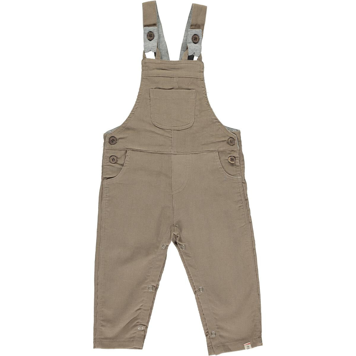 Boys Tan Harrison Cord Overalls by Me & Henry
