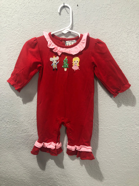 Girls Red Nutcracker Romper by Three Sisters